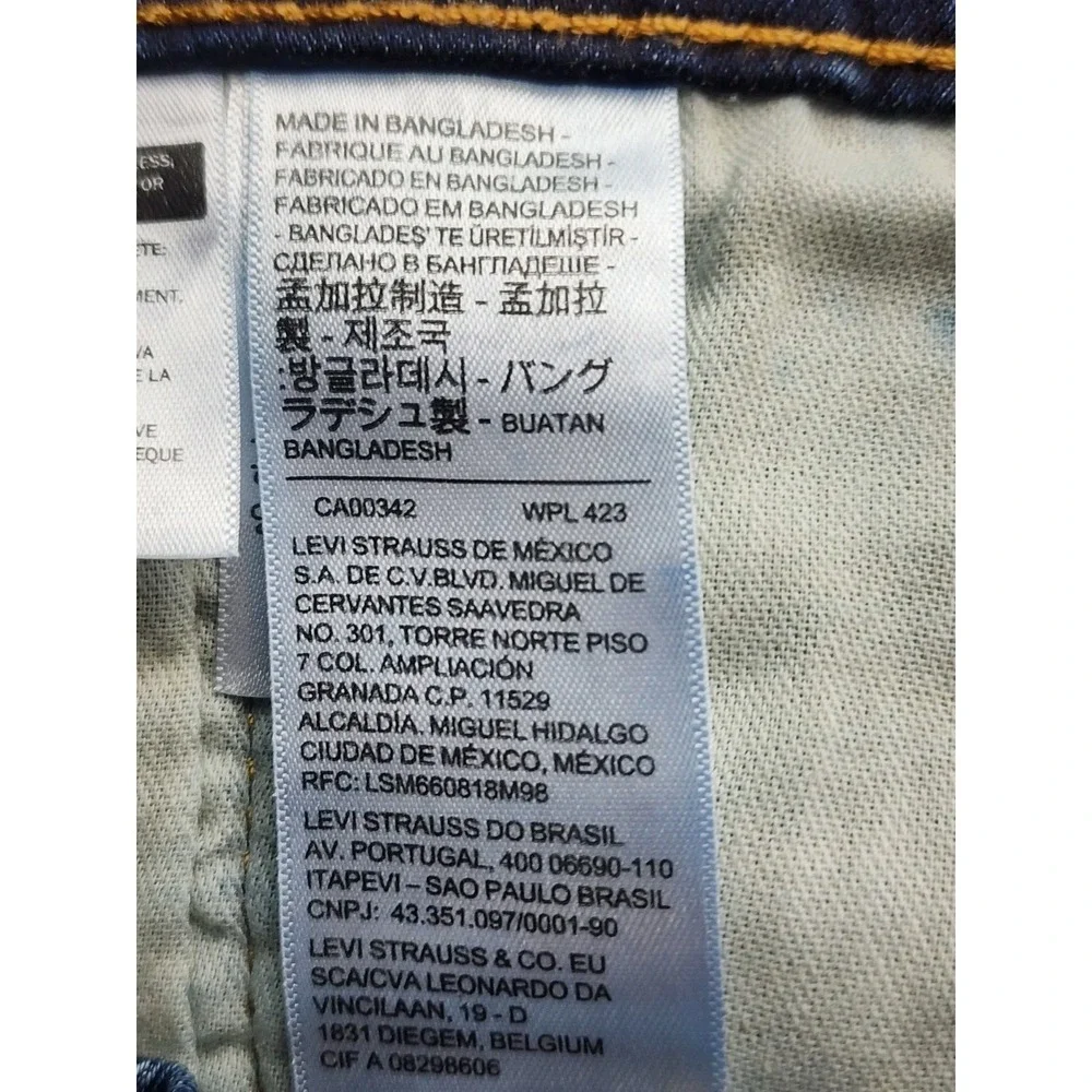 Levis 541 Athletic Fit Blue Jeans Dark Wash Denim Pants Sz 33x30 EUC
